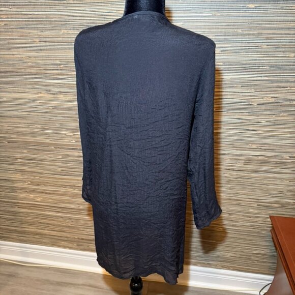 Black Open Style Long Cardigan - Picture 1 of 3